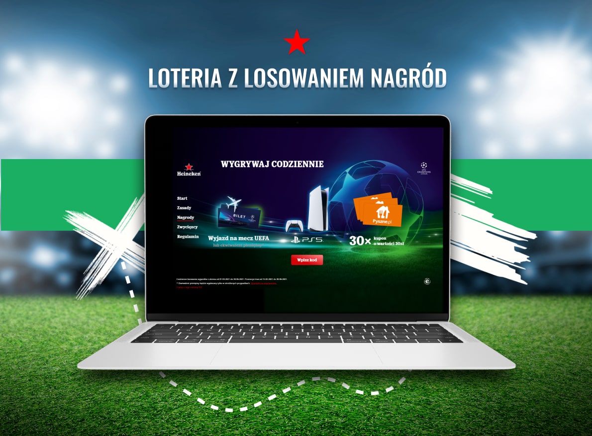 Loteria z losowaniem nagród - Loteria Heineken