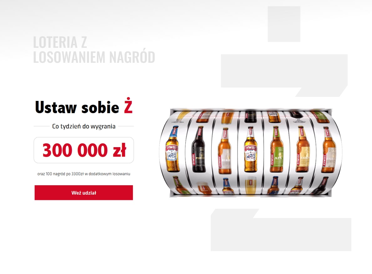 Loteria z losowaniem nagród - Ustaw sobie Ż
