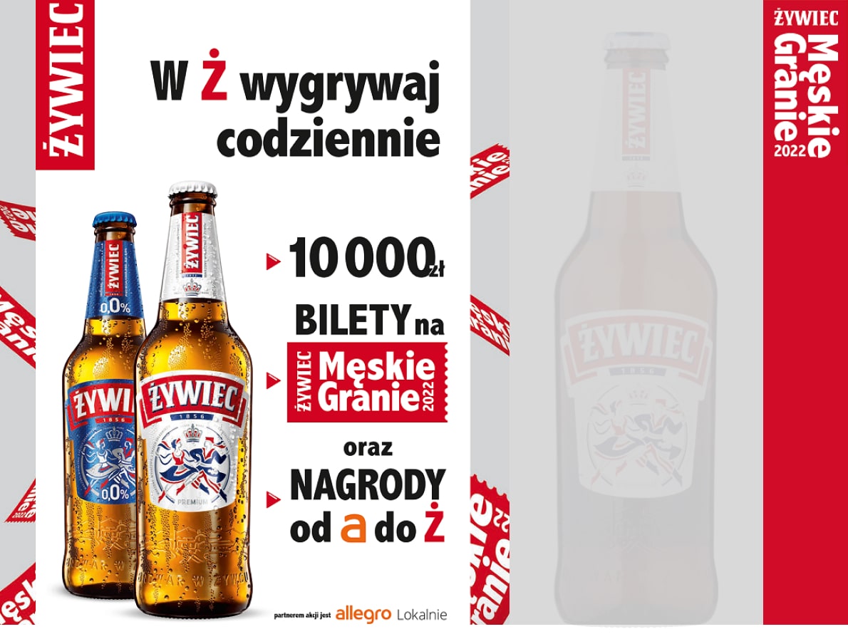 Loteria instant-win, hybrydowa - W Ż CODZIENNIE DO WYGRANIA 10 000 ZŁ ORAZ NAGRODY    OD A DO Ż