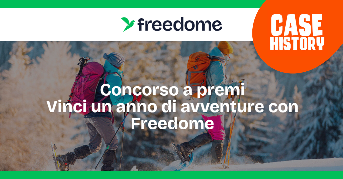 "Vinci un anno di avventure con Freedome": il concorso a premi natalizio che regala esperienze