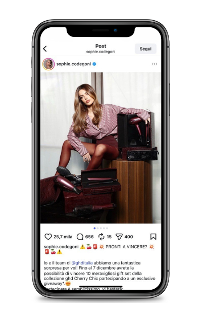 La collaborazione con Sophie Codegoni per il contest ghd 